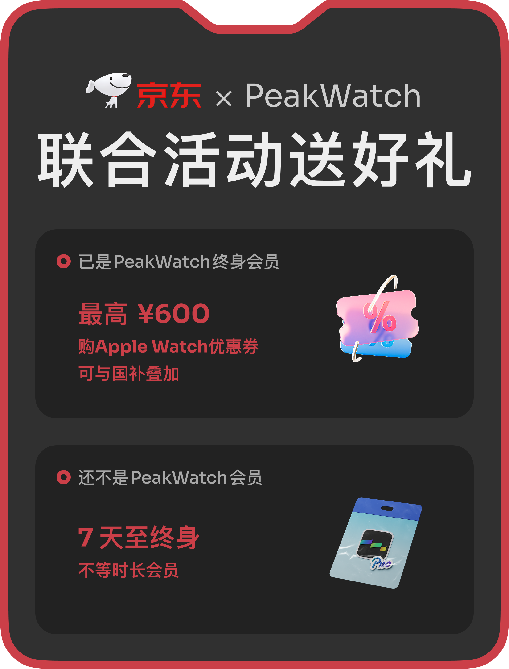 京东 × PeakWatch 联合活动